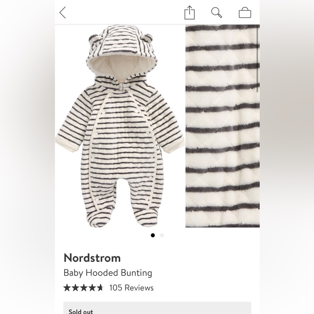 Nordstrom Hooded Newborn Bunting